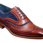 Mcclean - 玫瑰木小牛皮/海军蓝麂皮