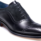 Nicholas - 黑色小牛皮/黑色麂皮