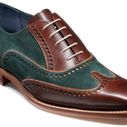 Spencer - 胡桃木小牛皮/绿色绒面革