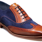 Spencer - 古董玫瑰木/海军蓝麂皮