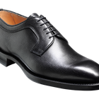 Skye - 黑色粒纹德比鞋