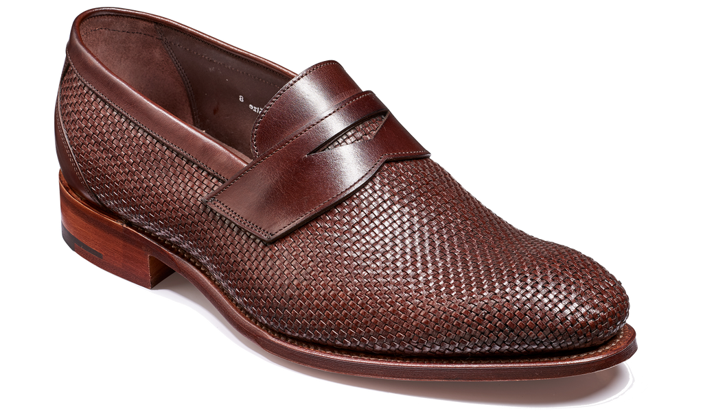 Hereford - Brown Weave / Calf - Barker Shoes Rest of World